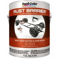New ⌛ Dupli-Color Rust Barrier Rust Preventative ???? Coating Bulk Flat Black Gallon Gallon 128 OZ RBG100 ????